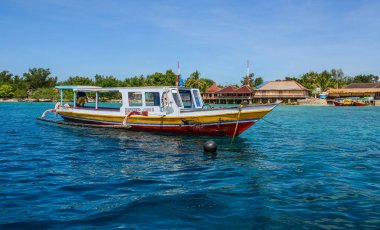 Lombok Adası, Endonezya'nın deniz manzarası 