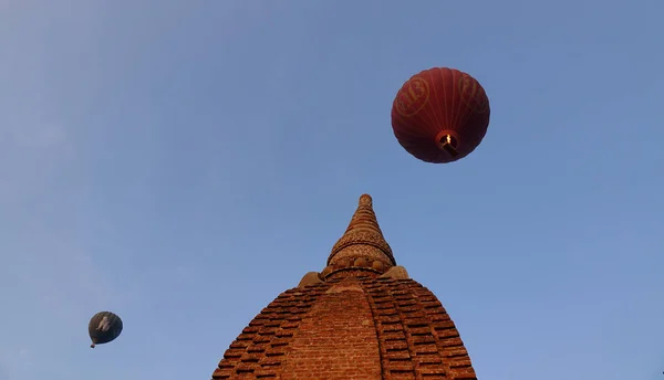 Balões de ar quente em Mianmar — Fotografia de Stock