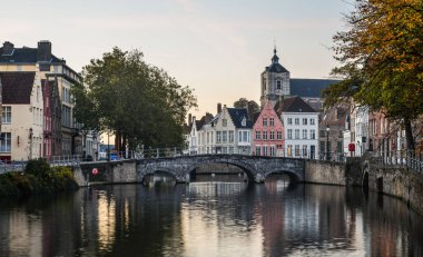 Bruges, Belçika eski binalar 