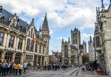 Gent, Belçika'daki antik binalar 