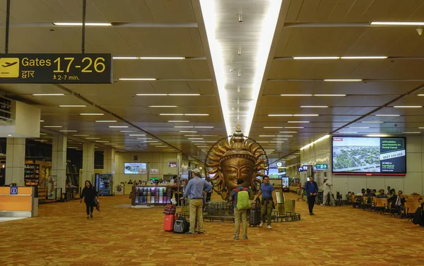 Международный аэропорт имени Индиры Ганди — стоковое фото