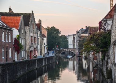 Bruges, Belçika eski binalar 