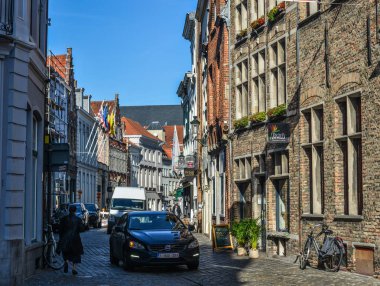 Bruges, Belçika eski binalar 