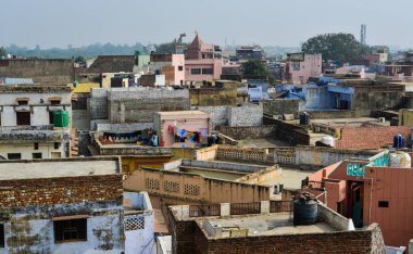 Agra,Hindistan'ın havadan görünümü 