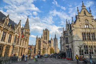 Gent, Belçika'daki antik binalar 