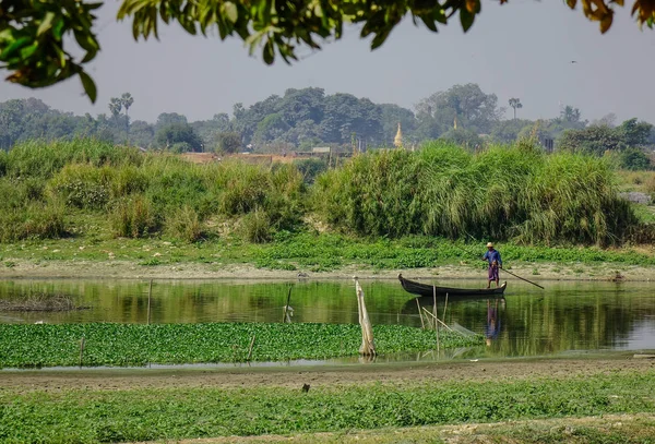 Landelijk landschap in Mandalay, Myanmar — Stockfoto