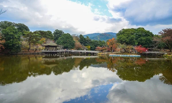 Paesaggio autunnale a Nara, Giappone — Foto Stock