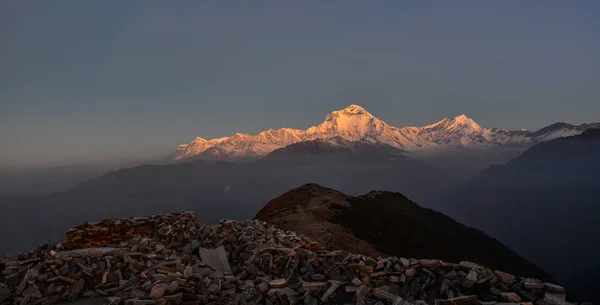 네팔의 안나푸르나 산맥 — 스톡 사진