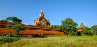 Bagan, Myanmar 'daki antik tapınaklar 