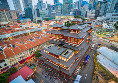 Singapur 'daki Buda Dişi Tarihi Tapınağı 