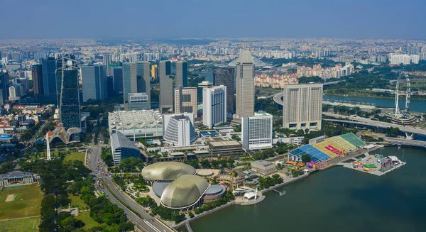 Vista aérea de singapore — Fotografia de Stock
