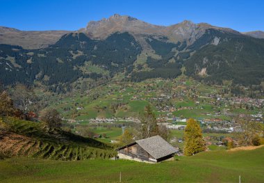 Grindelwald, İsviçre'de dağ kasabası. Grindelwald Avrupa'nın ilk turistik tatil beldelerinden biriydi..