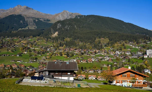 Grindelwald Svizzera Ottobre 2018 Città Montagna Grindelwald Svizzera Grindelwald Stata — Foto Stock