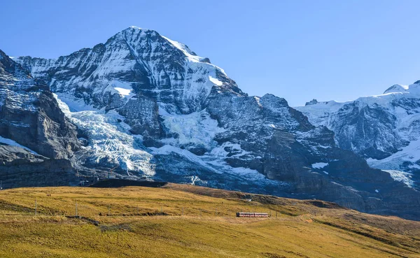 Snow Mountain Summer Day Jungfrau Switzerland — Stock Photo, Image
