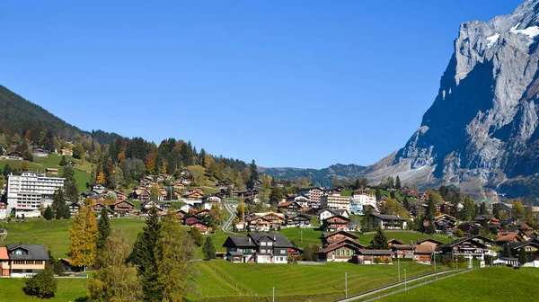 Grindelwald Zwitserland Oktober 2018 Bergstadje Grindelwald Zwitserland Grindelwald Een Van — Stockfoto