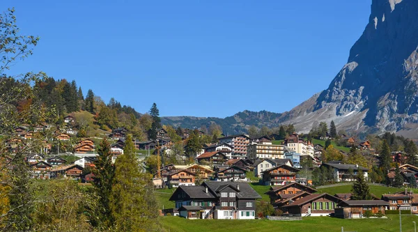 Grindelwald Svizzera Ottobre 2018 Città Montagna Grindelwald Svizzera Grindelwald Stata — Foto Stock