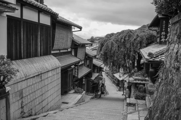 Киото Япония Июля 2015 Деревянные Дома Старом Городе Саннензака Киото — стоковое фото