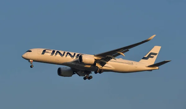 Bangkok Tailandia Abril 2018 Aviones Airbus A350 Finn Air Aterrizan — Foto de Stock