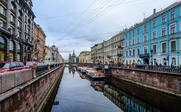 Sankt Petersburg Rosja Paź 2016 Stare Budynki Kanałem Griboedov Sankt — Zdjęcie stockowe