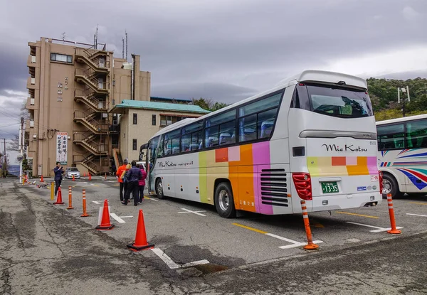 Нагоя Япония Марта 2018 Года Автобусы Ожидающие Стоянке Торгового Центра — стоковое фото