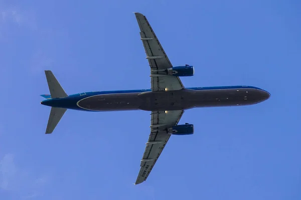 Saigón Vietnam Enero 2019 Avión Airbus A321 Vietnam Airlines A610 — Foto de Stock