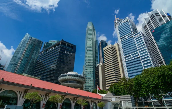 Singapur Mar 2016 Distrito Negocios Singapur Singapur Una Ciudad Estado — Foto de Stock
