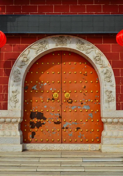 Ворота Китайской Пагоды Харбине Китай Харбин Столица Провинции Хэйлунцзян Северо — стоковое фото