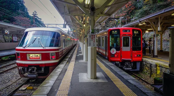 Osaka Japão Novembro 2016 Estação Ferroviária Monte Koya Osaka Japão — Fotografia de Stock