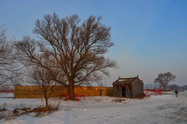 Harbin China Feb 2018 Kleine Tempel Winter Harbin China Harbin — Stockfoto