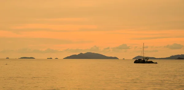 Zonsondergang Aan Zee Koh Lipe Thailand — Stockfoto