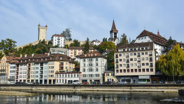 Lucerne Svájc Október 2018 Történelmi Épület Luzern Svájc Luzern Luzern — Stock Fotó