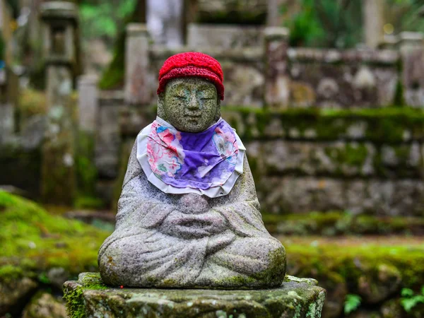 Antica Statua Buddha Nella Foresta Del Koyasan Giappone — Foto Stock