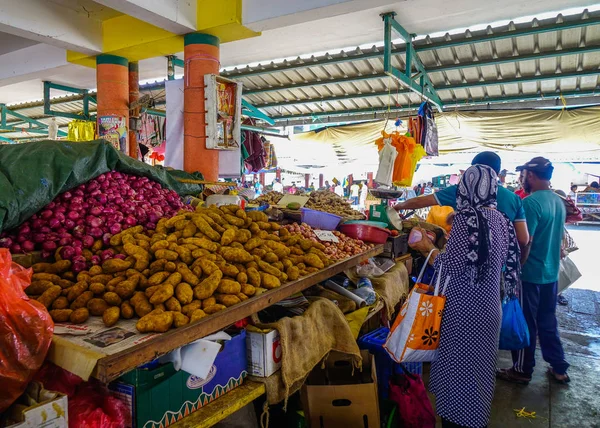ポートルイス モーリシャス 1月13 2017 モーリシャス ポートルイスの現地市場 ポートルイスは 国の経済 政治の中心地です — ストック写真