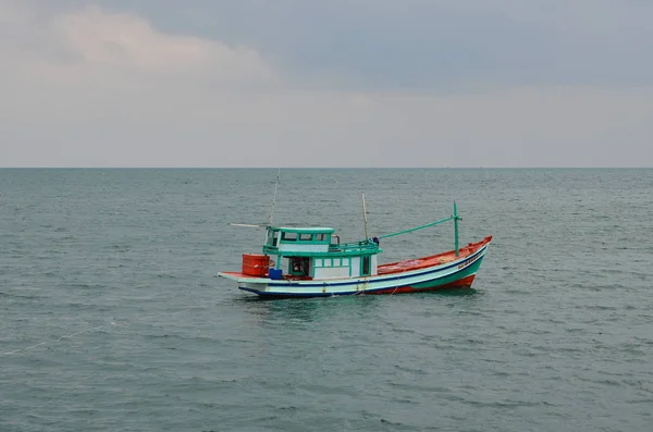 Kien Giang Vietnam Apr 2018 Ein Hölzernes Boot Das Sonnigen — Stockfoto