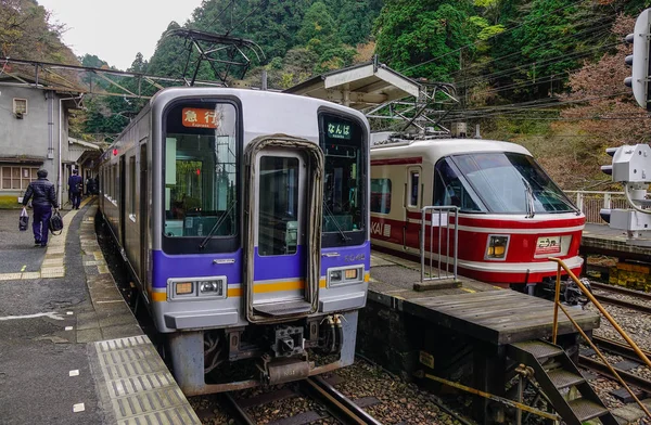 Osaka Giappone Novembre 2016 Stazione Ferroviaria Sul Monte Koya Osaka — Foto Stock