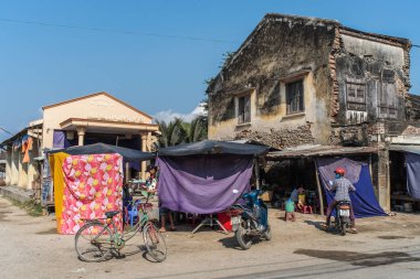 Nha Trang, Vietnam - 21. Nha Trang, Vietnam kırsal köyde bulunan eski evler.