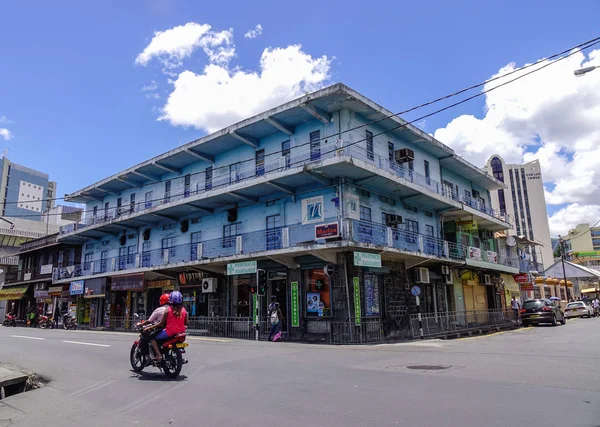 Port Louis Maurício Janeiro 2017 Rua Port Louis Maurício Port — Fotografia de Stock