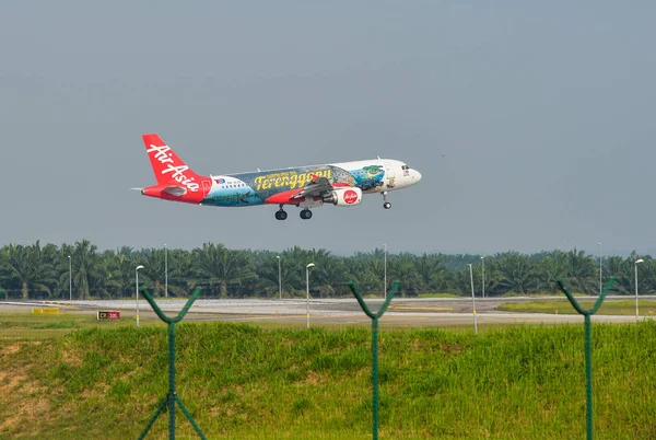 Куала Лумпур Малайзия Мая 2018 Года Самолет Airbus A320 Airasia — стоковое фото