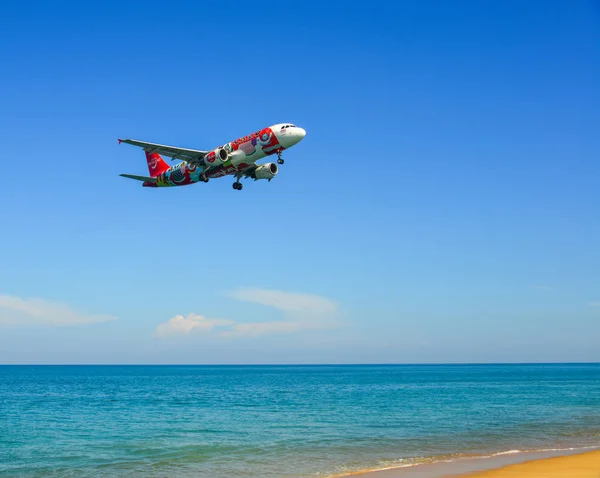 Phuket Thailand Apr 2019 Thai Airasia Abd Airbus A320 Amazing — Stock Photo, Image