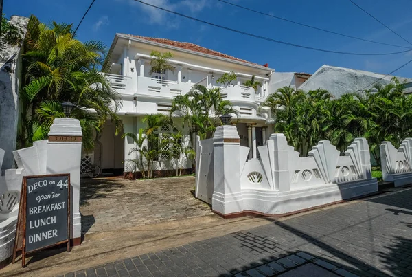 Galle Sri Lanka September 2015 Fassade Eines Alten Hauses Der — Stockfoto