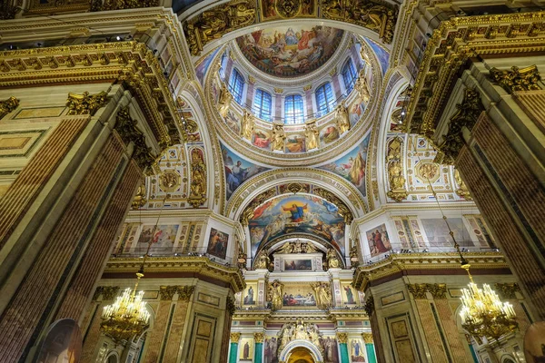 San Petersburgo Rusia Octubre 2016 Interior Catedral San Isaac San —  Fotos de Stock