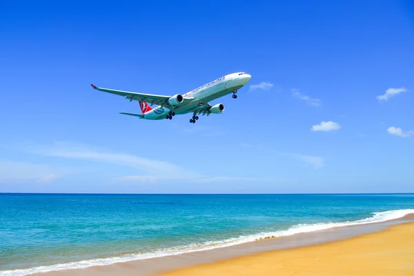 Phuket Tayland Nisan 2019 Jod Türk Hava Yolları Airbus A330 — Stok fotoğraf