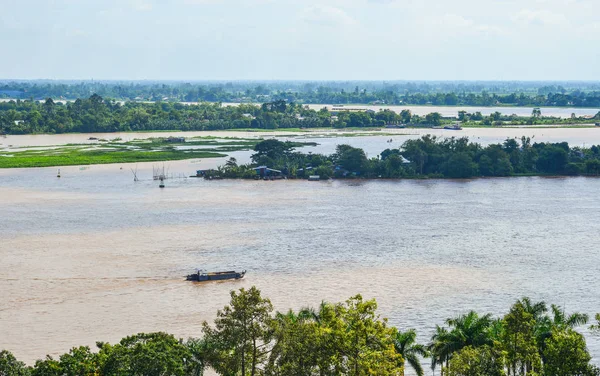 Río Mekong Día Soleado Giang Vietnam Del Sur —  Fotos de Stock