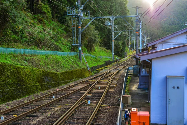 Οσάκα Ιαπωνία Νοε 2016 Σιδηροδρομικός Σταθμός Στο Όρος Κόγια Στην — Φωτογραφία Αρχείου