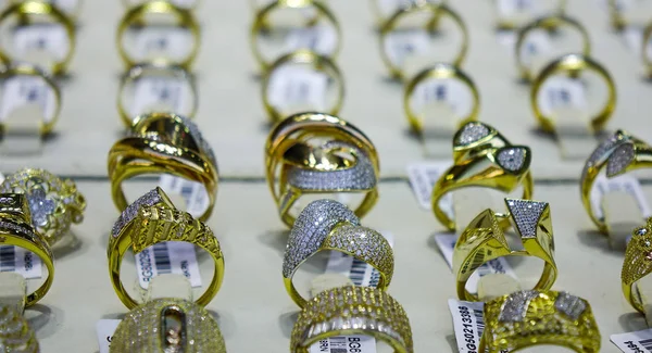 Dubai Emiratos Árabes Unidos Diciembre 2018 Joyería Oro Escaparate Una — Foto de Stock