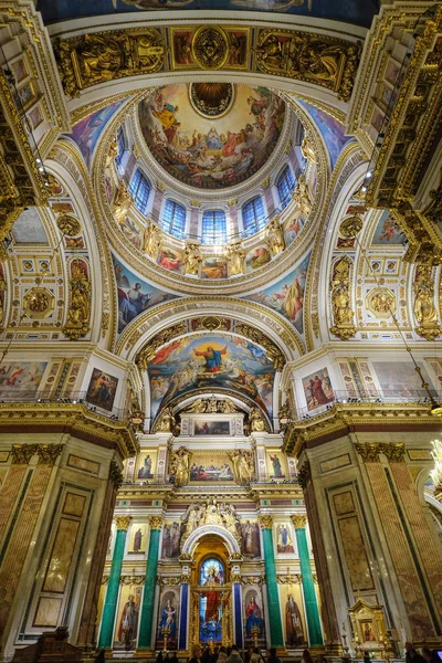 San Petersburgo Rusia Octubre 2016 Interior Catedral San Isaac San — Foto de Stock