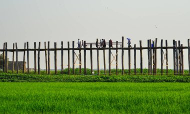 U Bein Köprüsü, Amarapura, Myanmar