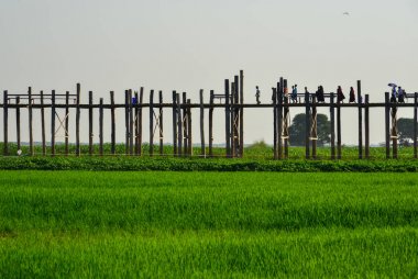 U Bein Köprüsü, Amarapura, Myanmar