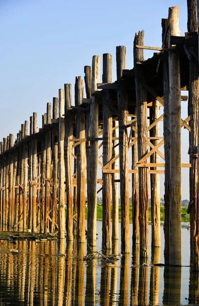 У-Мост в Фапуре, Мьянма — стоковое фото