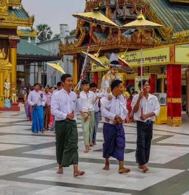 Dualar Shwedagon Pagoda ziyaret 